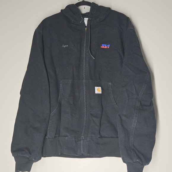Carhartt Other - Vintage Carhartt Jacket Mens Large Black J131 BLK Canvas Workwear Pockets